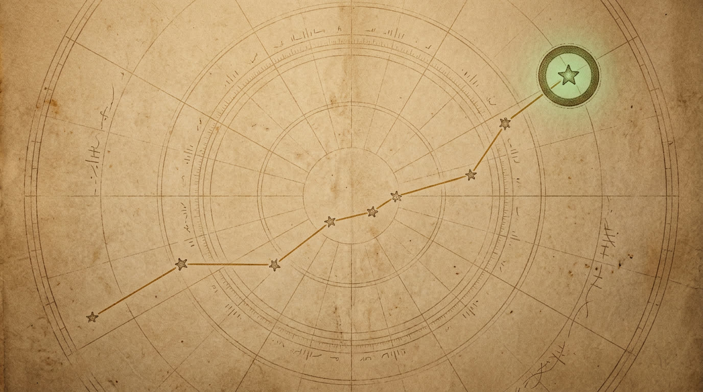 A constellation of scattered programs resolving into one base story
